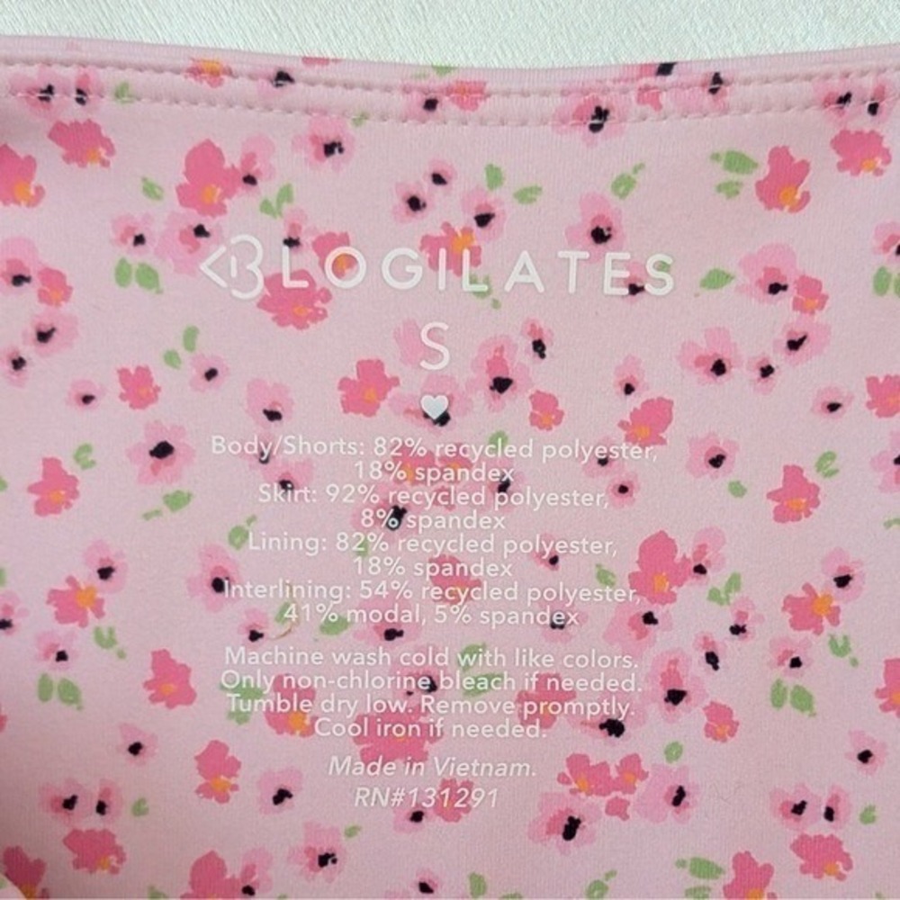 New Blogilates Women's Ballerina Ruffle Dress Pink Floral Activewear Small (4-6) - Picture 6 of 6